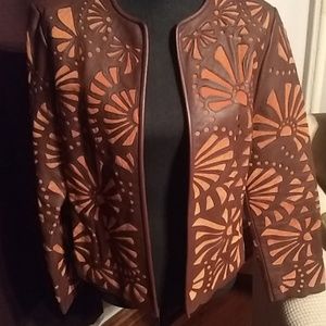 Chico's leather jacket